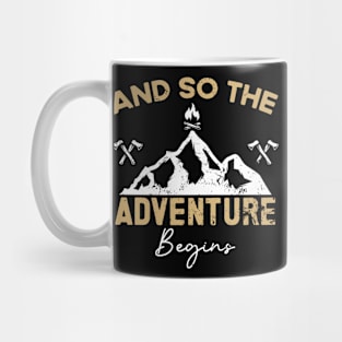 And So The Adventure Begins - Wild Hiking Camp Mug